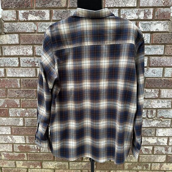 Swiss Tech Button Front Shirt Mens Sz XL Mambo Brown Plaid SM47Y118 - Picture 12 of 12